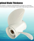 Aluminum Outboard Propeller Set For 50 To 130HP Boats With 15 Spline Right Hand 3 Blade Includes Four Size Options 13 By 19