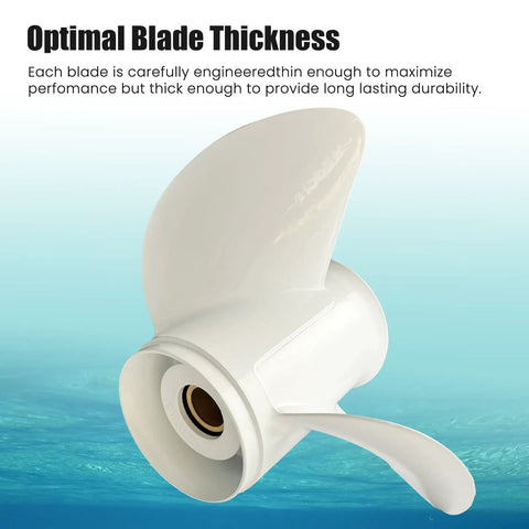 Aluminum Outboard Propeller Set For 50 To 130HP Boats With 15 Spline Right Hand 3 Blade Includes Four Size Options 13 By 19