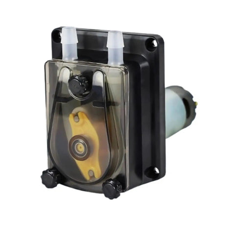 Professional Grade Heavy Duty Peristaltic Dosing Pump Powered By 24V DC Motor For Smooth Industrial Laundry Liquid Transfer close-up view.