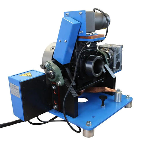 Top Rated Welding Rotary Positioner An Eight Inch Chuck Turntable showing motor and control panel for MIG TIG projects.