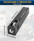 Insanely Smooth Mini Lathe Burnishing Tool For Traditional And CNC Lathes Roll Forming Polisher, length 138mm, black design.