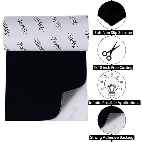 No Slip Self Adhesive Silicone Cuttable Furniture Pads For Sofas Tables And Appliances Eco Friendly Floor Protectors