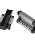 MGN15 Linear Rail 400mm 15.75 Inch Dual Rail Kit with two 15mm black steel carriages for 3D printers and CNC machines smooth motion