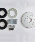 Beefed Up 36 Tooth Sprocket And Installation Kit For 80cc Gas Motorized Bicycle, Nine Hole Six Hole And Three Hole Mounts