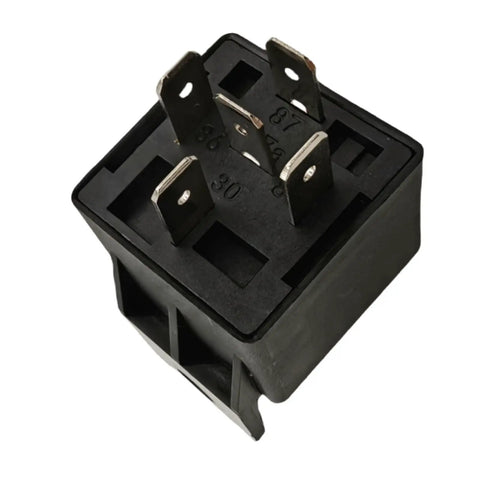 No Sweat Fix Perfect Swap 34052 34052GT 12V SPDT Timer Relay, a durable black relay with metal pins for Genie GS S lifts.