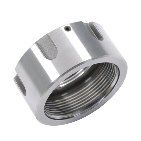 Heavy Duty ER32UM Collet Clamping Nut For M40x1.5 Thread CNC Lathe Tool Holder displayed at an angled view showing threading and finish.