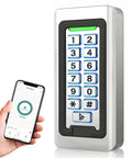 Wireless Keypad Access Control System With Weatherproof Metal Build Stand Alone Door Entry EM Card Reader Backlit Keypad