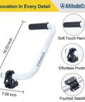 Diagram of Upgraded Weed Eater Handle Extension For Ergonomic Back Saver And Tall People Universal String Trimmer Handle Grip features.