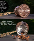 Turkish Coffee Pot For Stovetop Copper Water Boiler And Milk Warmer Even Heat And Quick Brew Handcrafted Copper Craft