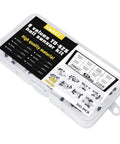 80 Piece Hall Sensor Kit With TO92 Headers 8 Sensor Types SS40AF SS41F SS49E A3144E US1881 AH3503 OH137 ATS177 in clear case