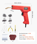 100W Plastic Welder Gun With 800 Hot Staples And Led Light Rapid Heating Bumper Repair Kit For Cars Kayaks And Toys, includes tools and accessories.