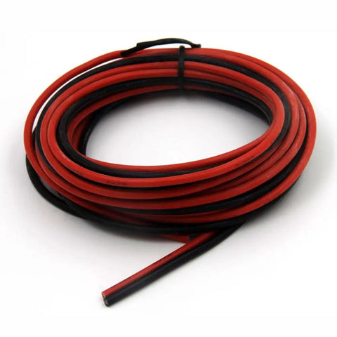16 Gauge Silicone Hook Up Wire Set, 20 Feet Total Black And Red, Ultra Flexible 252-Strand Tin Copper Cable, High Temperature Resistance From -60C To 200C coiled red and black silicone wire
