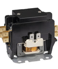 2 Pole 30 Amp 24 VAC Coil AC Contactor for Air Conditioner Compressor and Condenser Units, copper terminals, front view