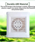 Straight Up 4 Inch Window Exhaust Fan Low Noise Industrial Ventilation Extractor For Kitchen Bathroom Garage Heavy Duty Reliable Air Circulation Easy Home Install, featuring durable ABS material.