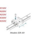Diagram of Premium Linear Guideway Carriage for Smooth Motion SSR15XV Series Block Rail Slide for CNC machines.