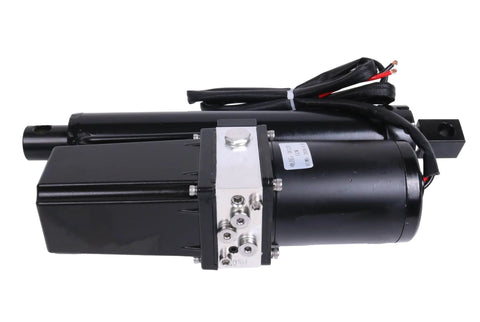 8-inch DC 12V hydraulic motor electric linear actuator with mounting bracket and wiring