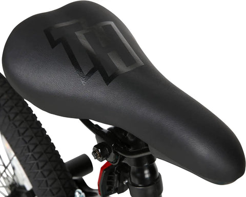 Close-up of saddle on Tony Hawk 720 20 Inch BMX Bike Built For Speed And Durability, Perfect For Kids And Teens Learning Tricks.
