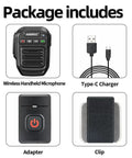 Wireless Handheld Speaker Mic For Baofeng 2 Pin Walkie Talkie Shoulder Microphone Compatible With UV5R package includes