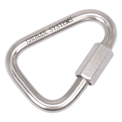 Large 4.1 Inch Triangle Quick Link Made From Marine Grade Stainless Steel 316 Heavy Duty Rigging Connector For Marine And Industrial Use With Superior Corrosion Resistance And Strength 2,517 Lbs Capacity 1 Pack