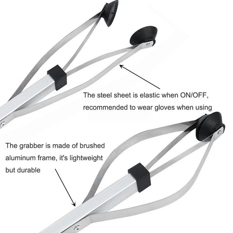 32 Inch Extra Long Reacher Grabber With Folding Design, Heavy Duty Mobility Arm Extender, Ergonomic Trigger Handle With Lock Mode, Elderly Friendly, Durable Gripper Tool For Household Reach, Trash Pickup And Reaching Hard To Access Items