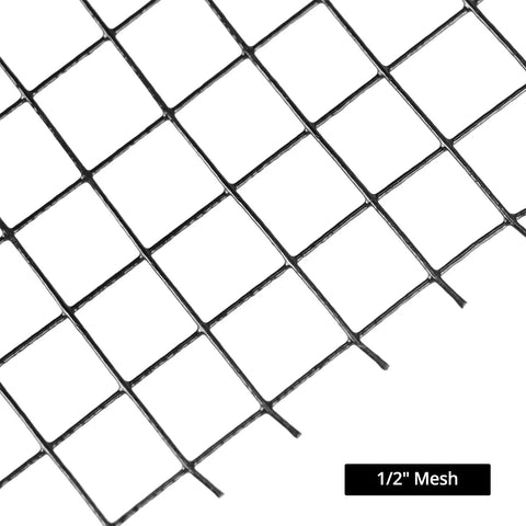 Badass Solar Panel Roof Protection Net, 6 X 100 Ft, 1/2 Inch Mesh For Slick Perimeter Guard showing close-up of mesh detail.