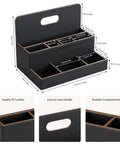 Eight Compartment Desk Organizer And Mail Holder That Keeps Your Desk Clean And No Fuss with handle and multiple compartments