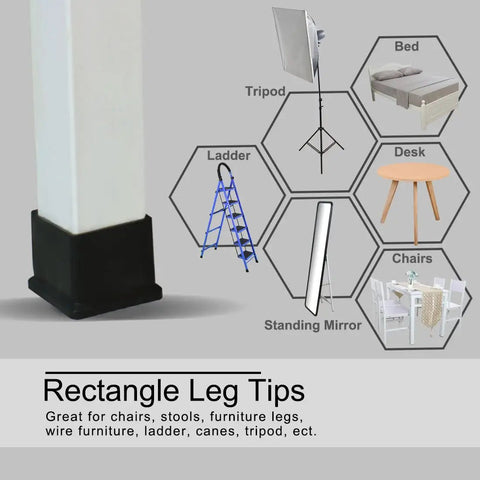 Premium Pvc Table Leg Caps Are A Total Game Changer For Hardwood Floors They Stop Scratches Cold And Silence Chair Screeching With This 18 Piece Kit That Snugly Fits Standard Furniture Legs on rectangular furniture legs.
