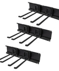 48 Inch Garage Tool Organizer Wall Mount Heavy Duty Storage Rack with 3 Rails and 6 Adjustable Hooks