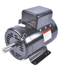 Rock Solid Heavy Duty 7.5 Hp Air Compressor Motor Single Phase Electric Motor 3450Rpm 208 To 230 Volt 60Hz side view with mounting bracket.