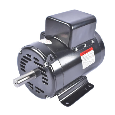 Rock Solid Heavy Duty 7.5 Hp Air Compressor Motor Single Phase Electric Motor 3450Rpm 208 To 230 Volt 60Hz side view with mounting bracket.