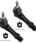 Beefed-Up Front Outer Tie Rod Ends Set For Ford Explorer 2004 2005, Explorer Sport 2001 2003, Explorer Sport Trac 2001 2005, Mercury Mountaineer 2004 2005 Direct Fit Replacement ES3667, black steel set
