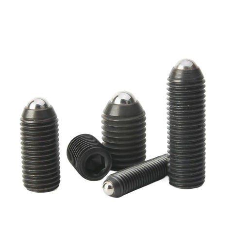 Heavy Duty Stainless Steel Spring Ball Plungers M16x50mm Hex Socket Grub Screws Featuring Rock Solid Grip Built Tough And Hella Durable For Precision Mounting And Rough Work Sites 10 Pack Set, showing various sizes and shapes.