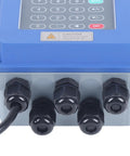 Front view of Ultrasonic Water Flow Meter Portable Bidirectional Liquid Flow Meter With IP67 Main Unit And IP68 Sensor TS-2 Transducer