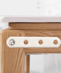 360 Degree Door Pivot Hinge Set For Furniture Cabinets installed on wooden surface