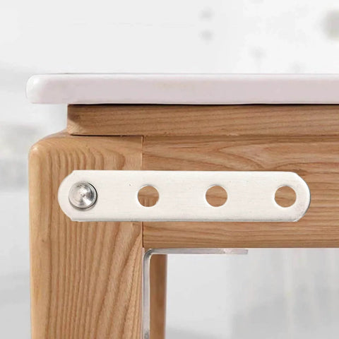 360 Degree Door Pivot Hinge Set For Furniture Cabinets installed on wooden surface