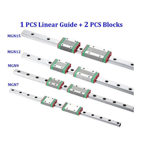 Top Notch High Precision MGN7C Linear Guide Rail Kit With Two Blocks For Smooth Motion Control And Easy Setup In Custom Projects, MGN7 rail
