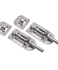 316 Stainless Marine Cabinet Lock Latch Sliding Kit With Polished Mirror Finish For Boats And RVs, Windows, Doors, Hatches, And Cabinets
