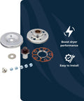 Drum Bearing Kit Replacement Part 479332 For Top Load Dryers OEM Drum Bearing 4 By 4 By 3 Inches with components shown