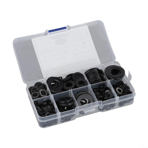 684 Piece Flat Washer Set With 9 Sizes M2 To M10 Black Zinc Plated Alloy Steel For Auto And Appliance Repair Pro Grade Heavy Duty Rust Resistant DIY Friendly Garage Must Have in storage box