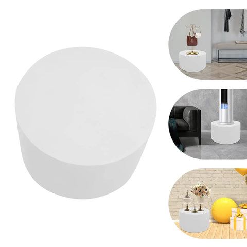 Heavy Duty 220 LB Capacity 20 Inch Round Mannequin Display Pedestal Stand In White, versatile for retail presentations.