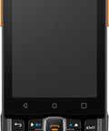 Built Tough Android Handheld Scanner PDA featuring lightning fast barcode engine and zero lag GMS interface, front view with keypad.