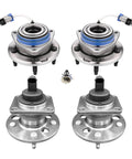 Set of 4 Front and Rear Wheel Hub Bearing Assemblies for 2000-2005 Cadillac DeVille, Fits Buick LeSabre shown in package