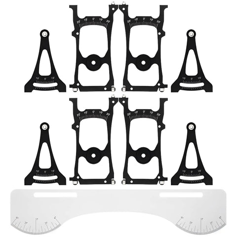Setup Gauge for One Tenth Scale RC Cars With Suspension and Steering Adjustment Camber Toe and Slip Angle Tool components