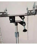 Close-up of Transmission Jack Lift 0.5 Ton Adjustable Hydraulic Jack With Foot Pedal And 360 Degree Swivel Wheel Garage Hoist