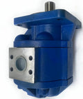 Next Level Hydraulic Gear Pump Model 2063 For Industrial Machinery in blue casing, showing front mounting detail