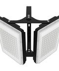 Crazy Bright 400W LED Flood Light With 40000LM, IP66 Waterproof Outdoor Security Lighting, 6000K Daylight White, dual panels view