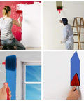 Cut The Grind And Skip The Tape With This Seamless Paint Roller And Flocked Wall Edger For Fast Mess Free Coating Save Bucks And Nail Pro Look On Any Surface Real Quick Deal showing seamless paint roller application on walls.