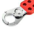 Red 6 Pack Lock Out Tag Out Hasp Set Tamper Proof Stainless Steel Padlock Hasp With Extended Jaw for industrial safety