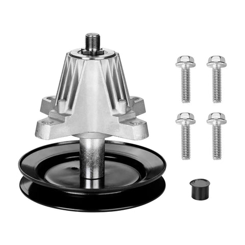 Bulletproof Blade Spindle Assembly Fits Craftsman Cub Cadet Troy Bilt 42 Inch Riding Lawn Mower Deck, includes mounting bolts.