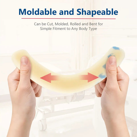 Person bending Ostomy Barrier Strips 20 Pack 2mm Thick Elastic Colostomy Tape To Stop Leaks Latex Free Medical Grade